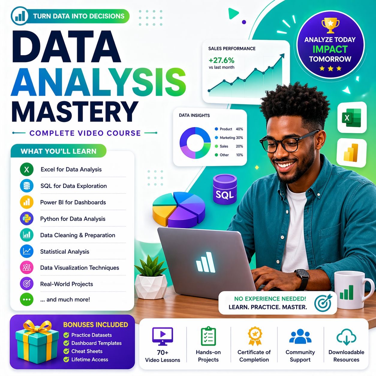 Data Analysis (Full Video Course) image